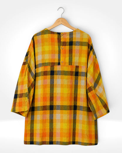 Golden Harvest Check Tunic (Bella Blue)