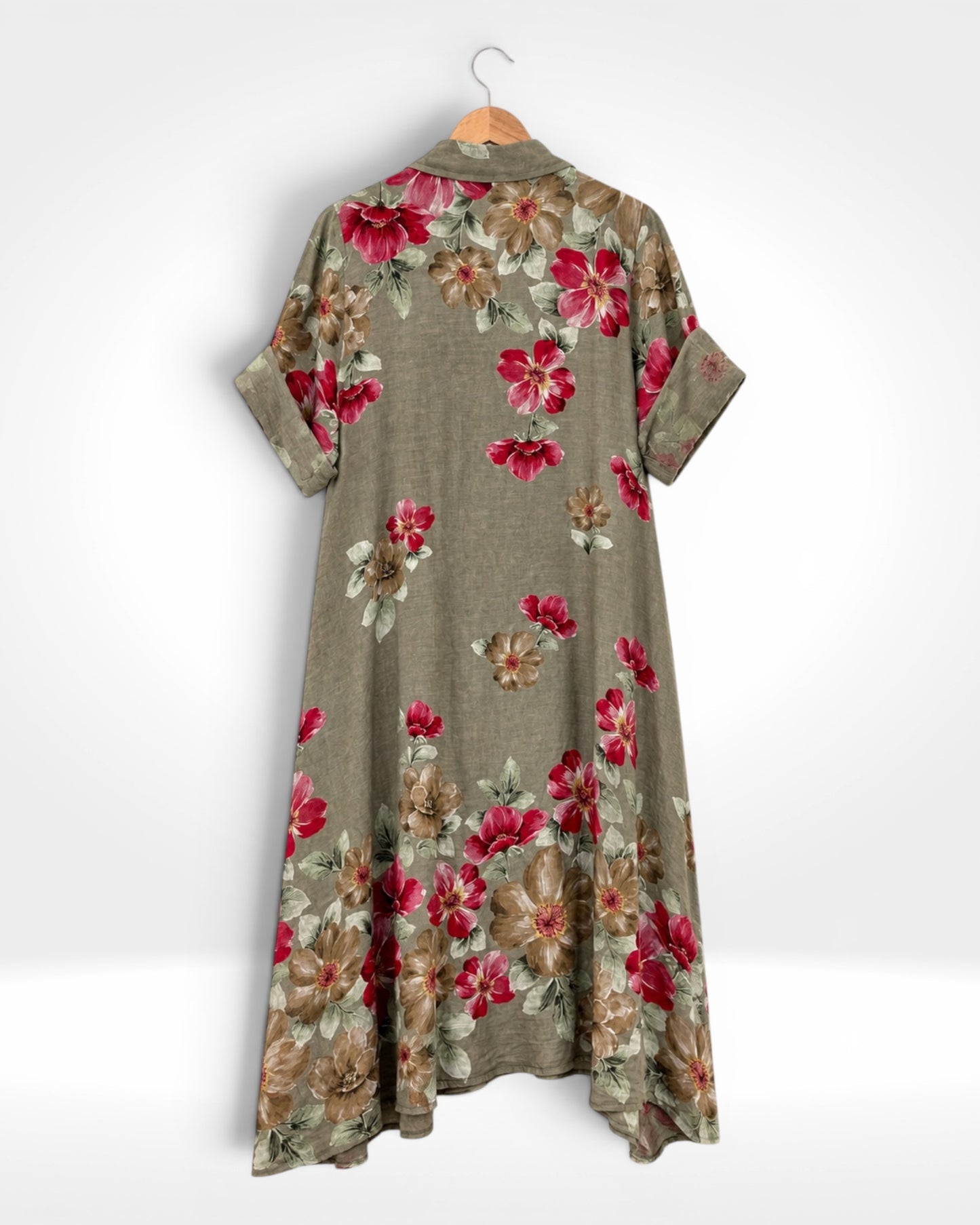 Botanical Bloom Linen Dress