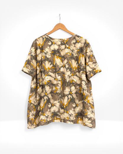 Floral Breeze Relaxed Top (Bella Blue)