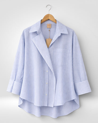 Harbor Stripe Cotton Shirt