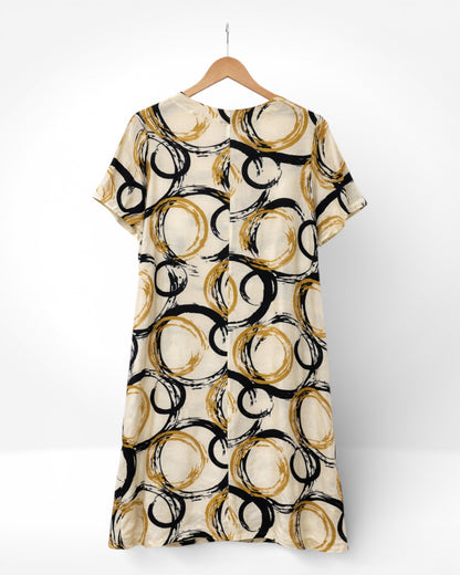 Golden Orbit Relaxed Dress (Bella Blue)