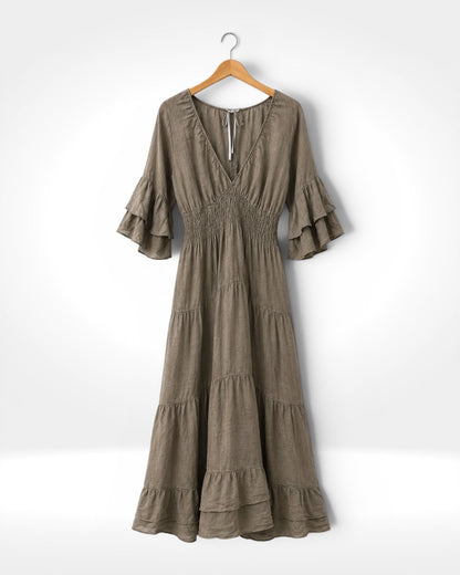 Sienna Linen Maxi Dress