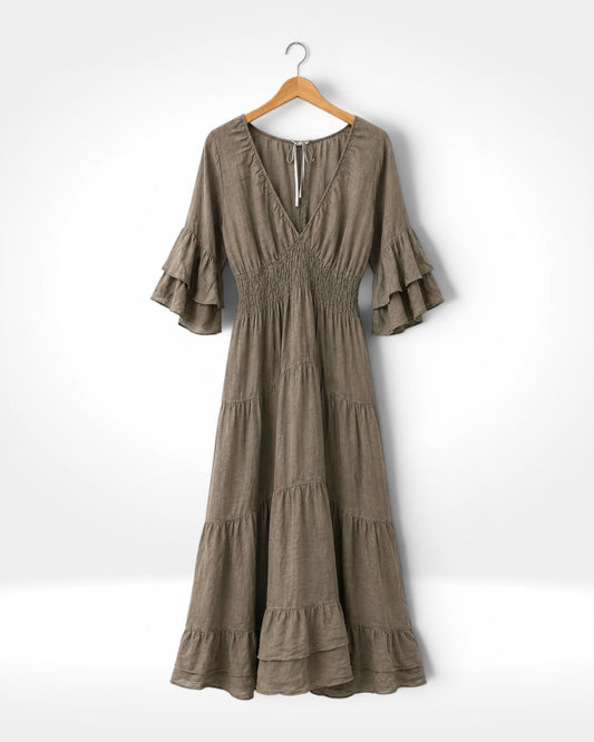 Sienna Linen Maxi Dress