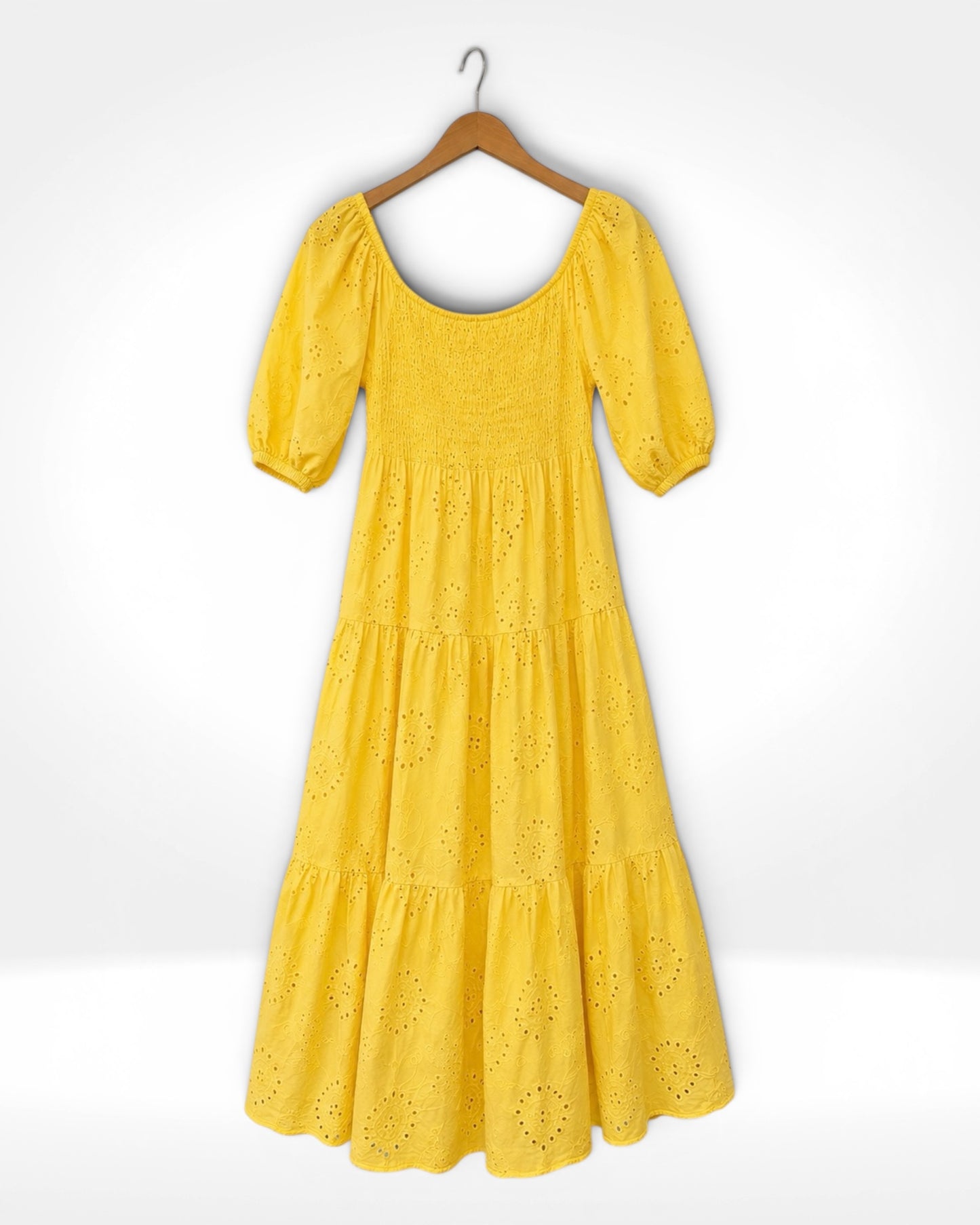 The Amalfi Broderie Midi Dress