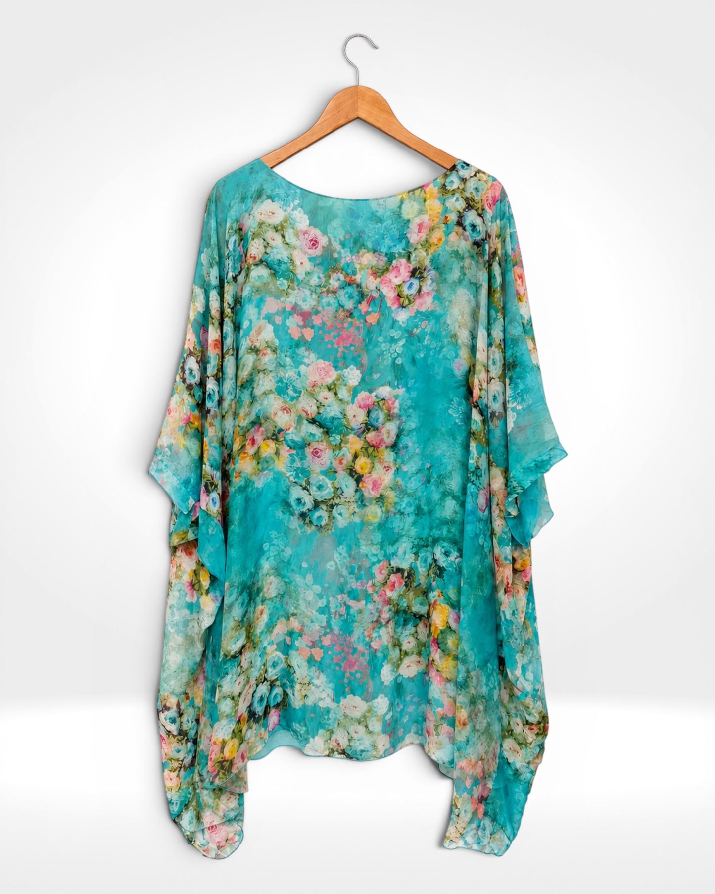 Silk Garden Batwing Long Top