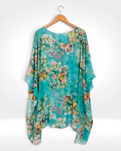 Silk Garden Batwing Long Top