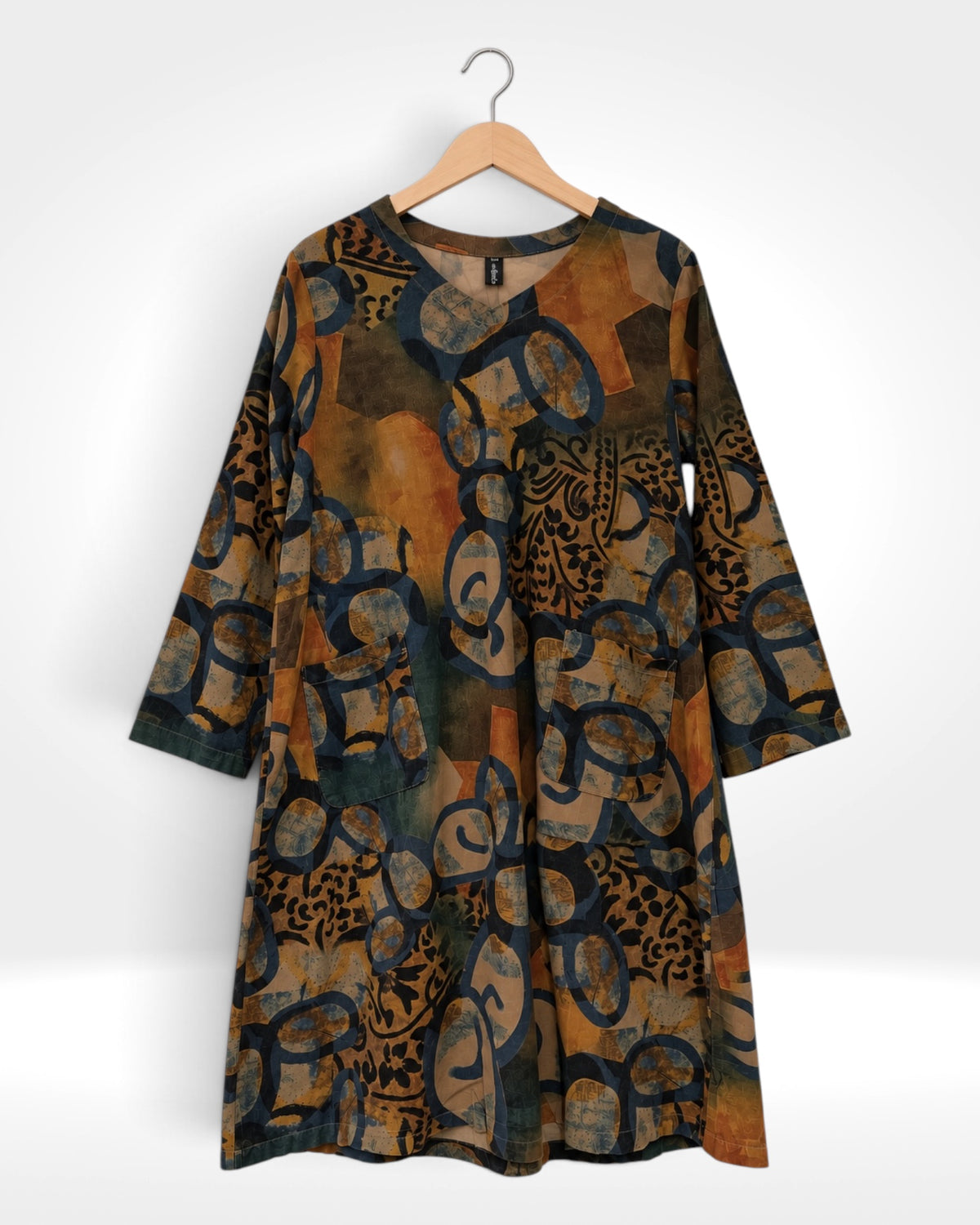 Autumn Mosaic Easy-Wear Tunic/Dress (Bella Blue)