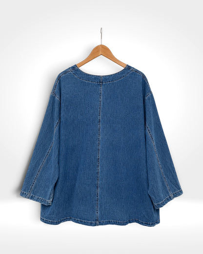 French Cotton Top/Jacket (Bella Blue)