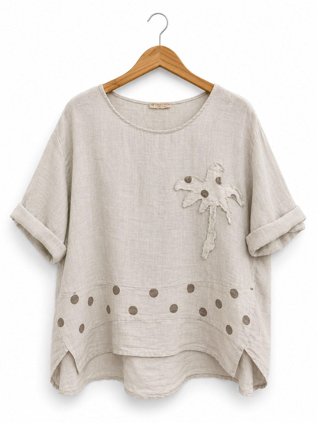 Sorrento Palm Linen Top