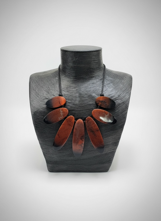 Rust Tone Statement Collar Necklace