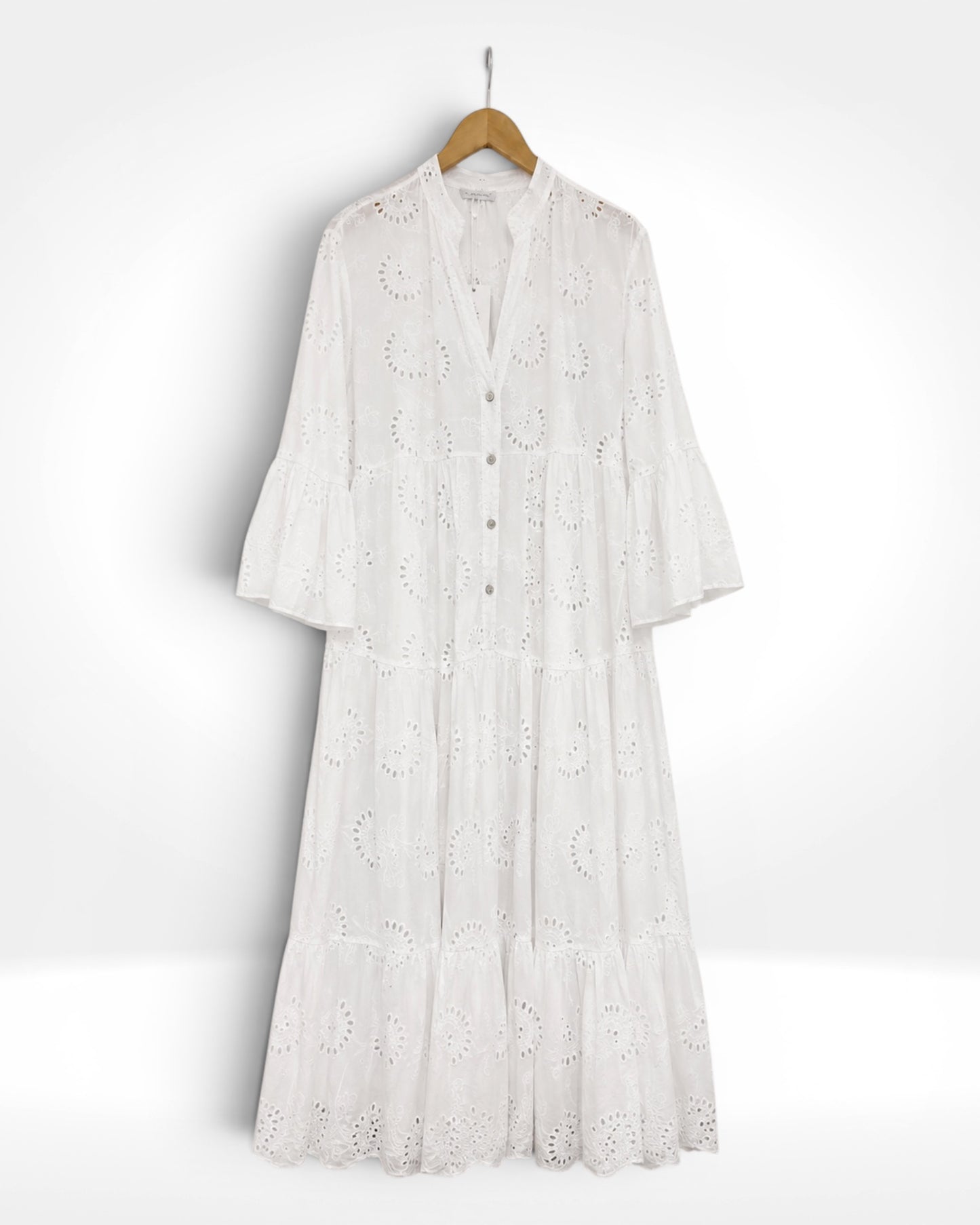The Positano Broderie Maxi Dress