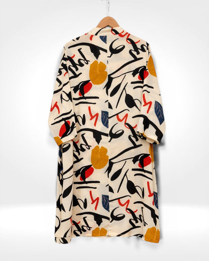 Abstract Muse Shirt Dress (Bella Blue)