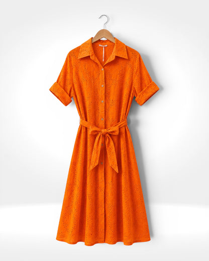 Isla Broderie Shirt Dress