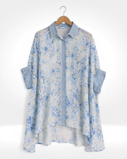 Chemise en chambray Azure Bloom Flow