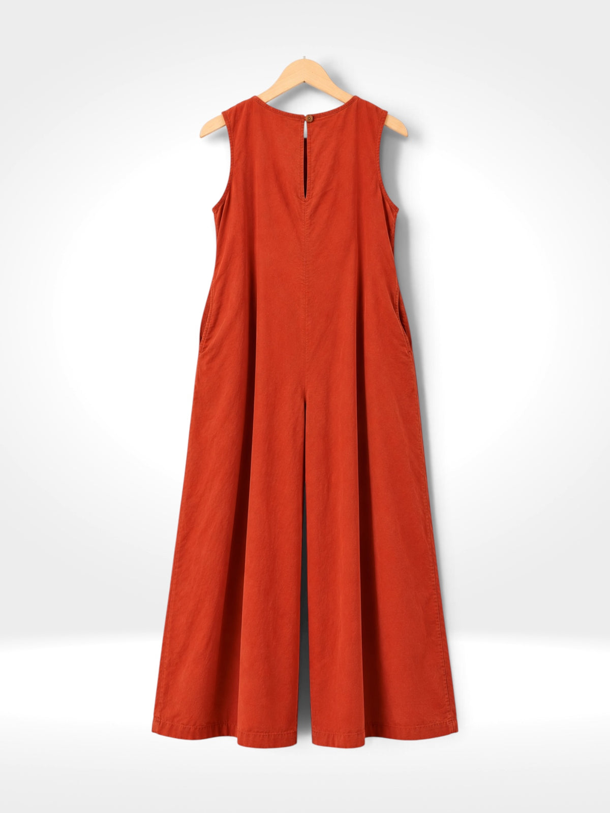 Fine Corduroy Wide-Leg Jumpsuit
