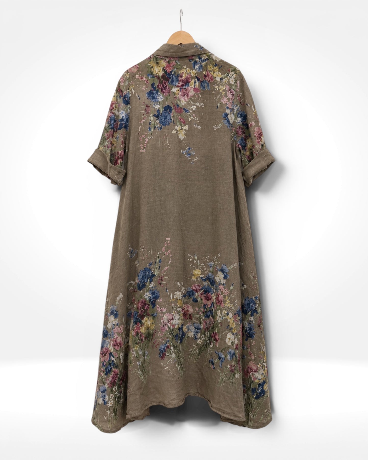 Wildflower Linen Shirt Dress