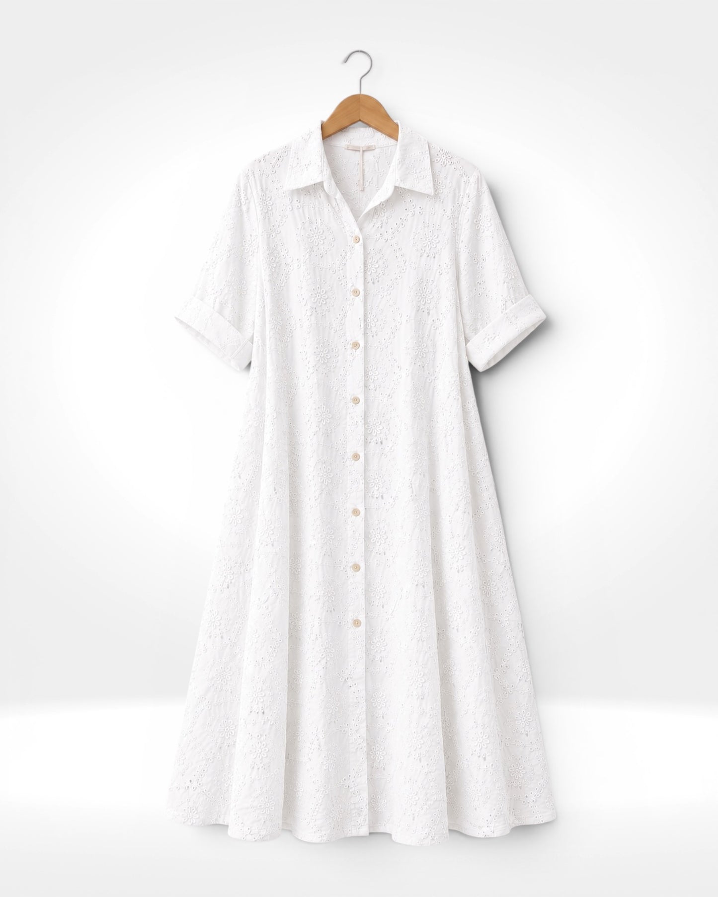 Sorrento Broderie Shirt Dress