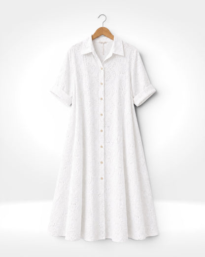 Sorrento Broderie Shirt Dress