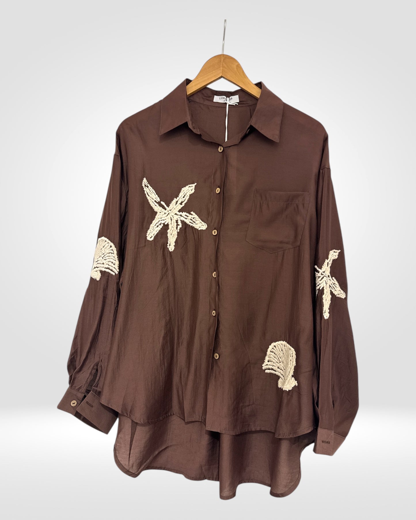 Embroidered Botanica Silk-Blend Shirt