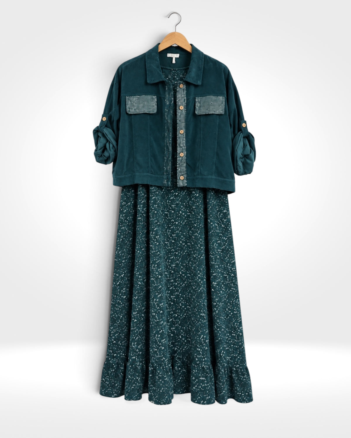 The Florence Cord Dress & Jacket Set