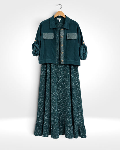The Florence Cord Dress & Jacket Set