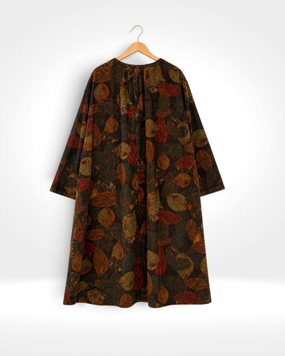 Autumn Woodland Corduroy Dress (Bella Blue)