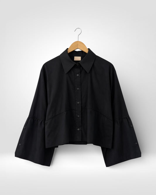 Modern Muse Cotton Cropped Shirt