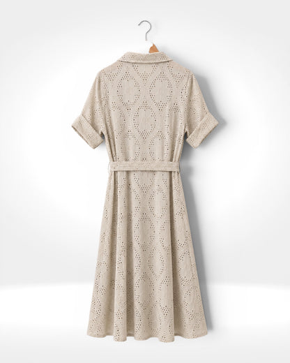 Isla Broderie Shirt Dress