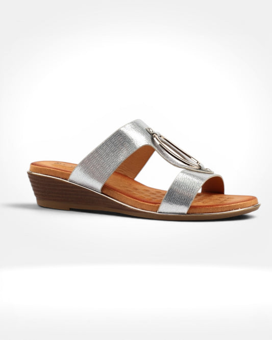 Claudia Silver Sandal