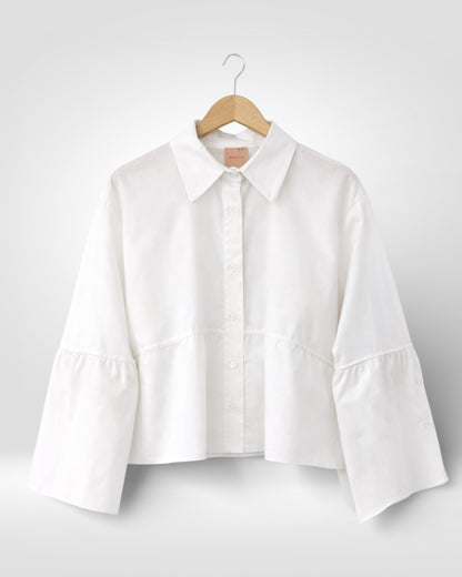 Modern Muse Cotton Cropped Shirt