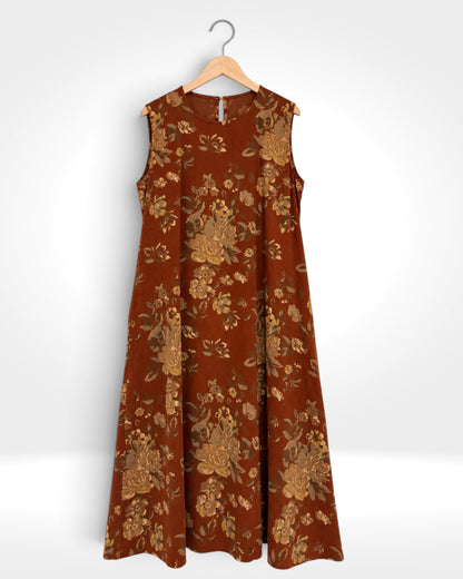Florence Fine Cord Floral Dress & Jacket Two-Piece Set