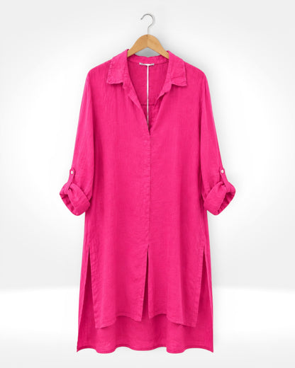 Relaxed Linen Long Shirt/Tunic