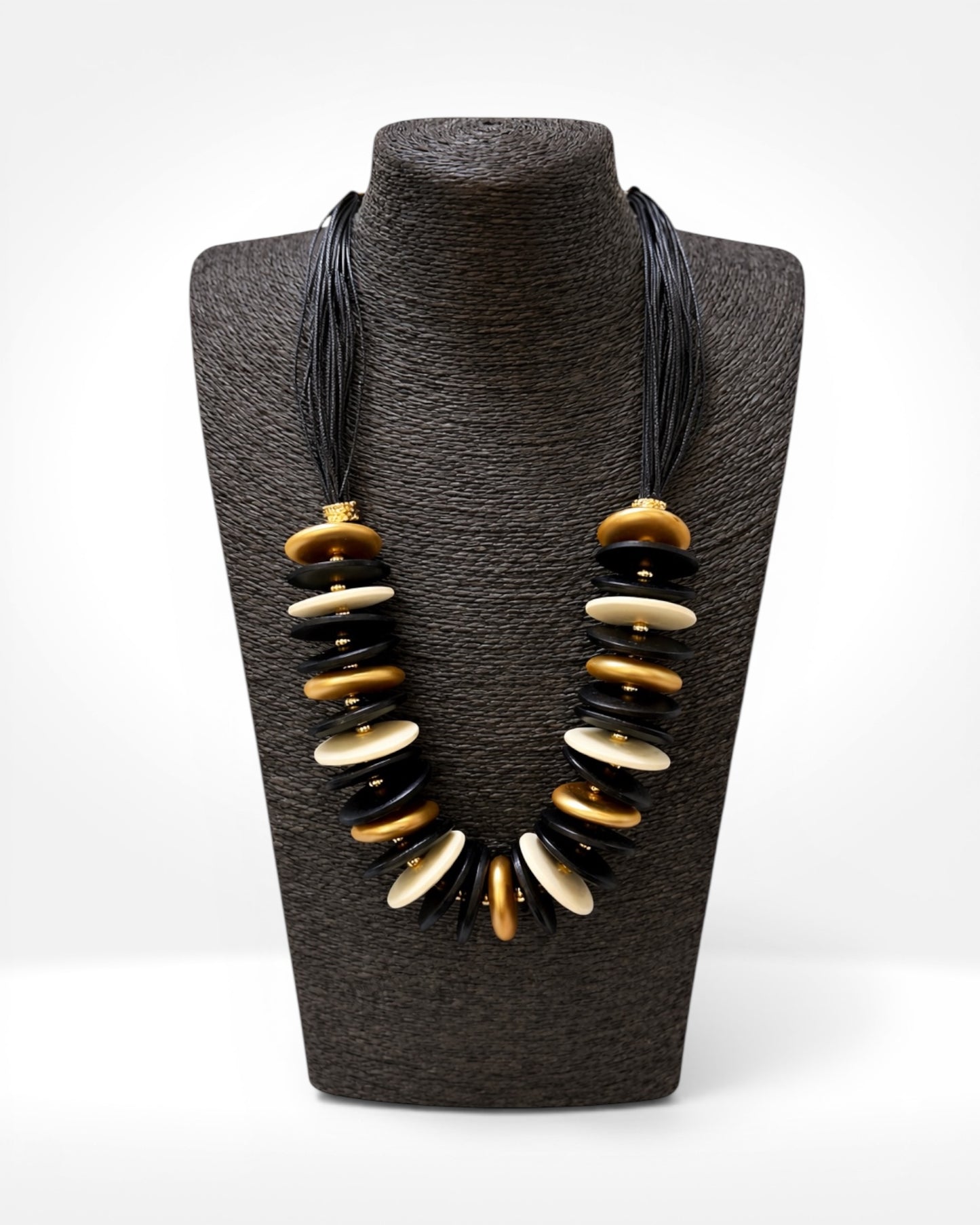Black & Gold Statement Necklace