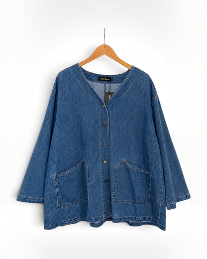 French Cotton Top/Jacket (Bella Blue)