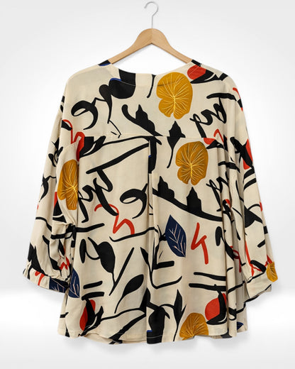 Abstract Muse Blouse (Bella Blue)