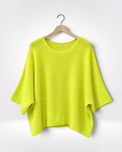 Relaxed Batwing Knit Top