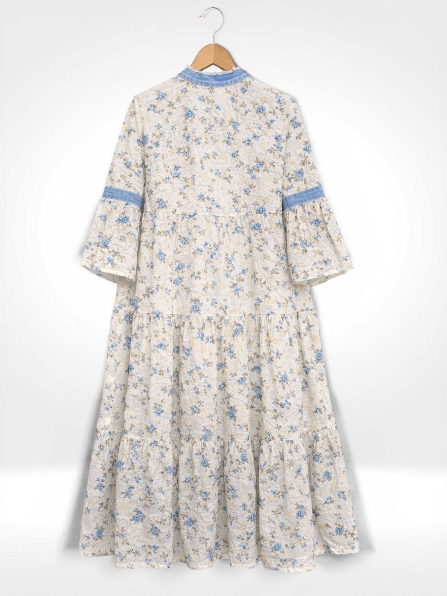 Willow Bloom Tiered Chambray Dress