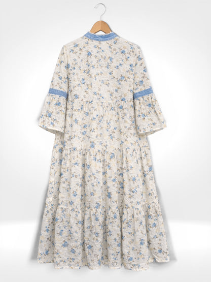 Willow Bloom Tiered Chambray Dress