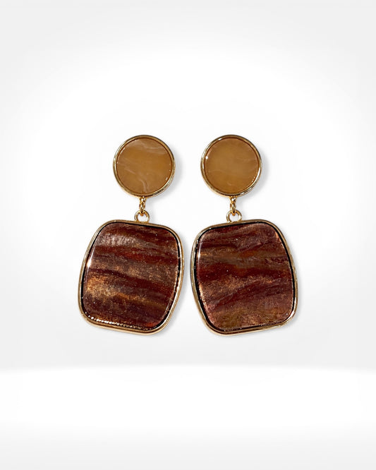 Amber Drop Earrings