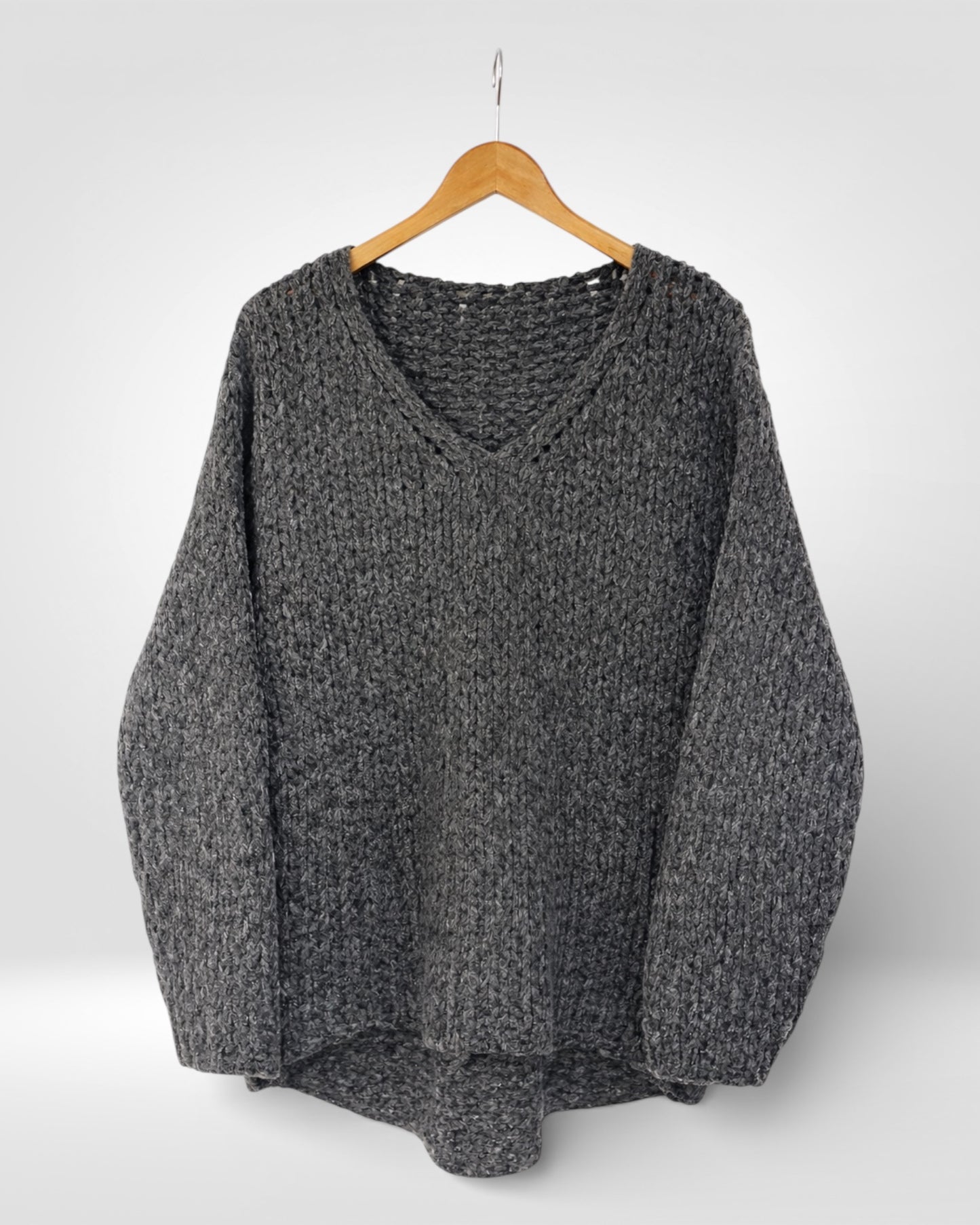 Rowan Chunky Knit V-Neck Jumper