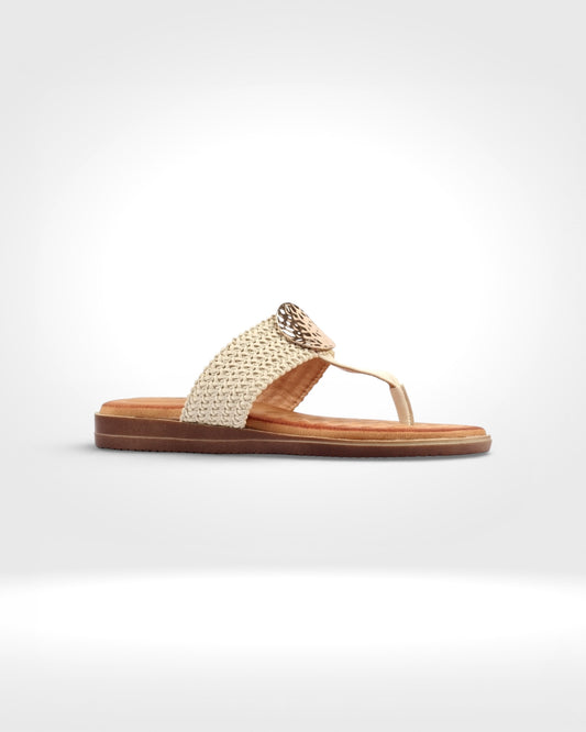 Fiona White Sandal
