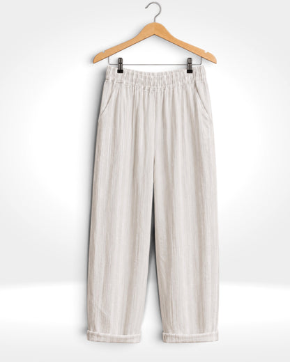 Stripe Linen Trousers