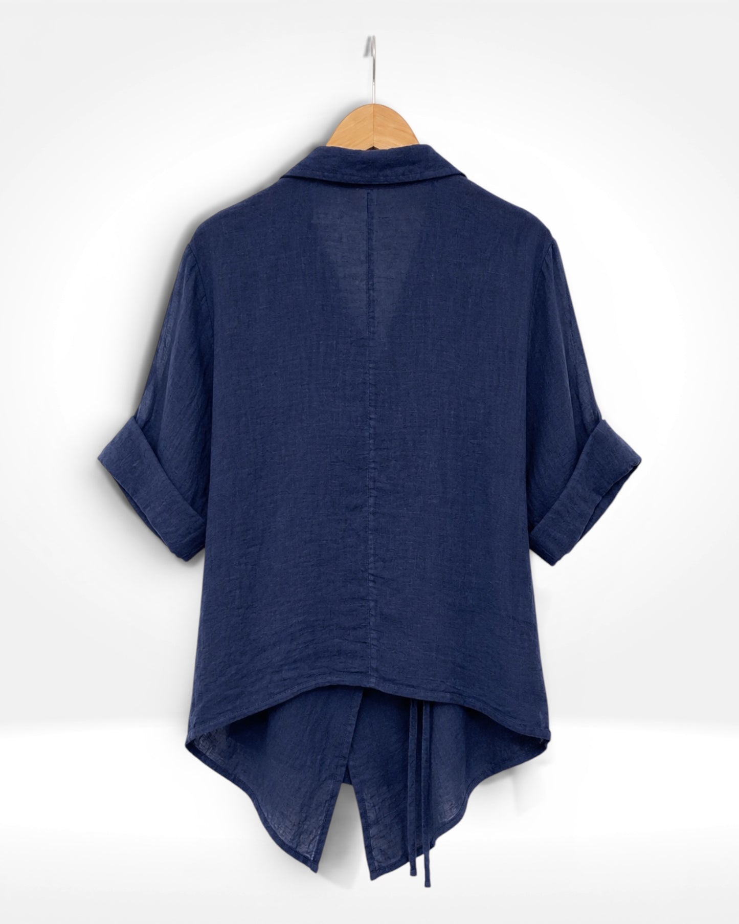 Linen Wrap Top