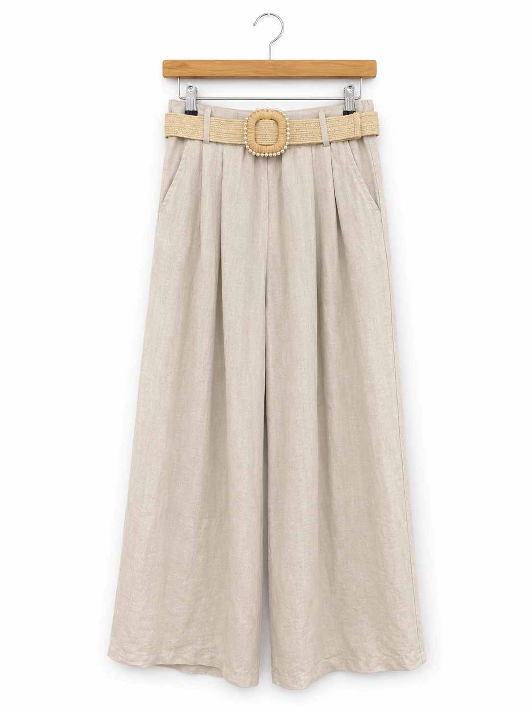 Linen Palazzo Trousers