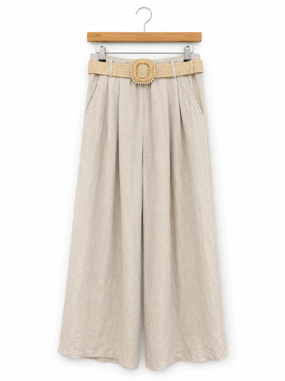 Linen Palazzo Trousers