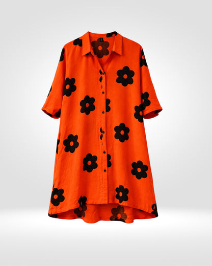 Poppy Bloom Shirt Dress (Bella Blue)