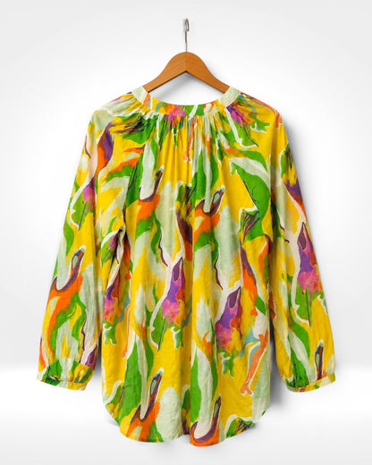 Sunburst Relaxed Blouse (Bella Blue)