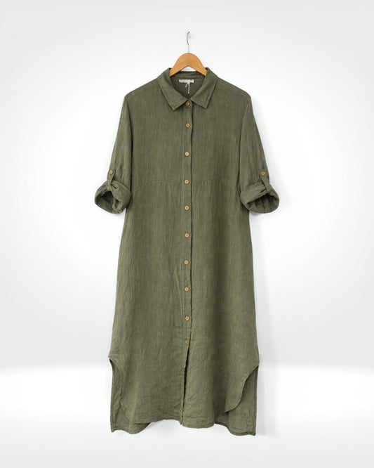 Essential Linen Shirt Dress