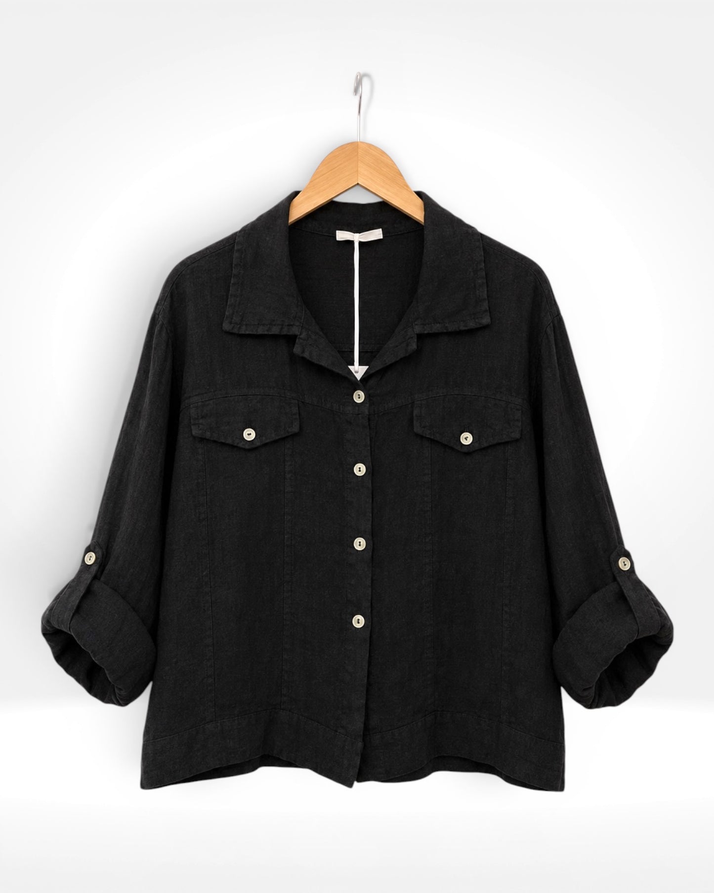 The lightweight Linen Shirt Jacket
