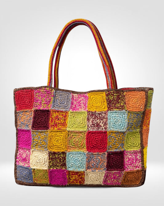 Sunset Patchwork Tote
